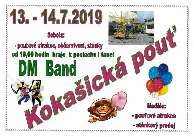 Kokašická pouť 2019