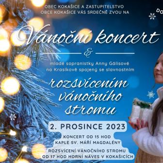 Vánoční koncert a rozsvícení vánočního stromu 2023